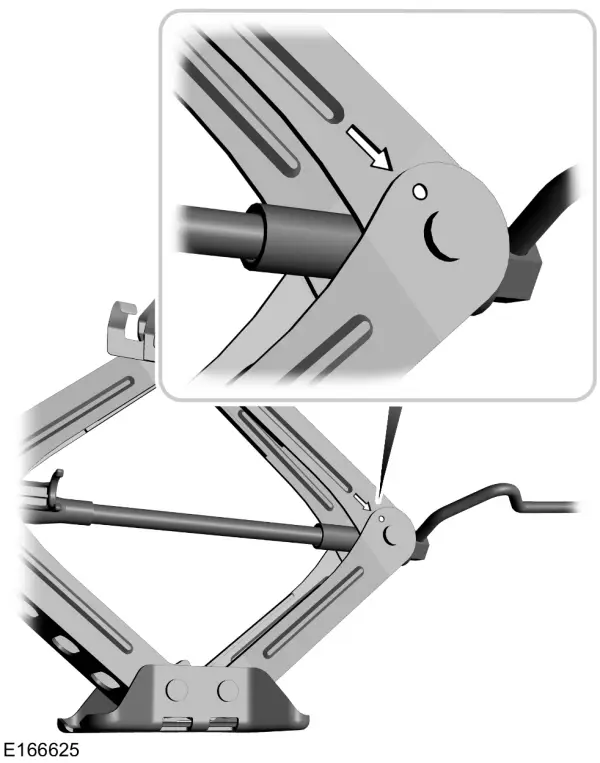 De autokrik en de wielmoersleutel uitnemen en opbergen