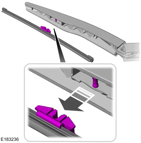 Wisserblad achterruit