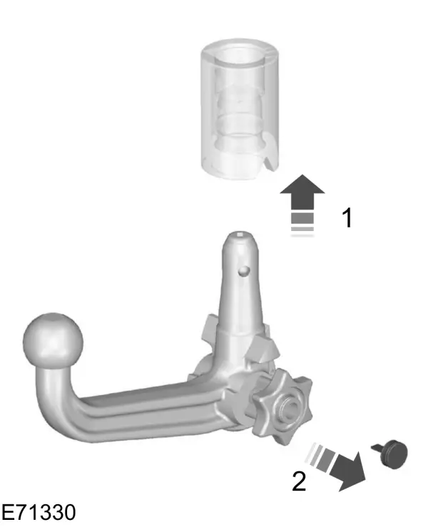 Trekhaakkogel aanbrengen