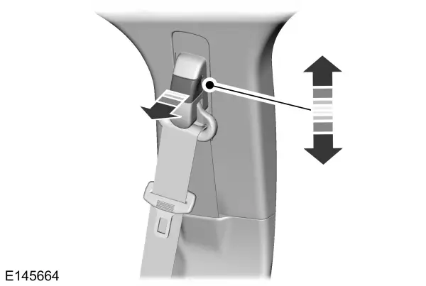 Hoogte van veiligheidsgordels afstellen 